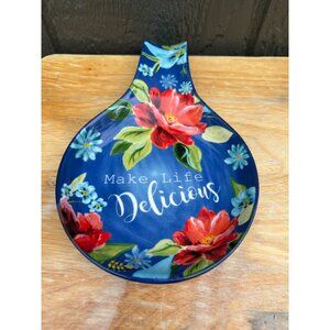 The Pioneer Woman Spring Bouquet Spoon Rest Floral Stoneware Make Life Delicious
